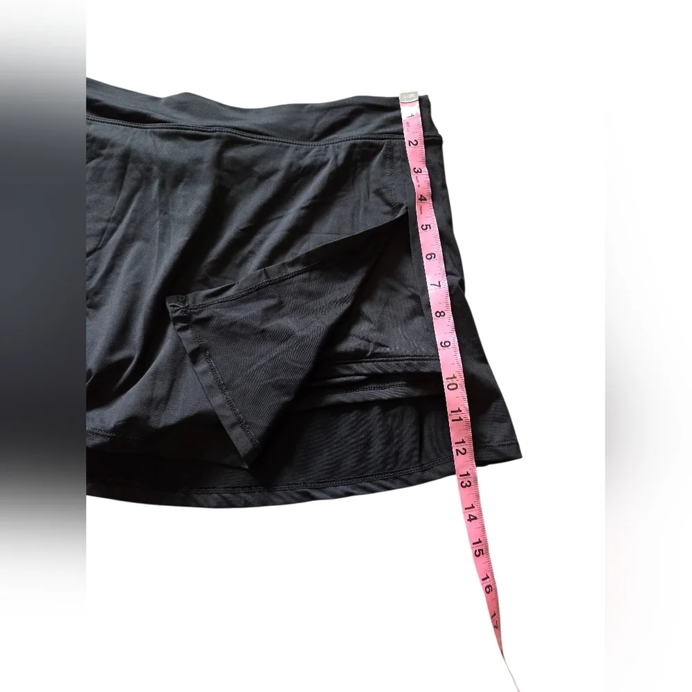 Leilani Women's Swimskirt Black Size 10 NWT Vacation Resortcore - Picture 3 of 4